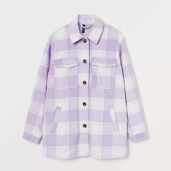 H&M Oversized Shirt Jacket - Picture 4 of 10